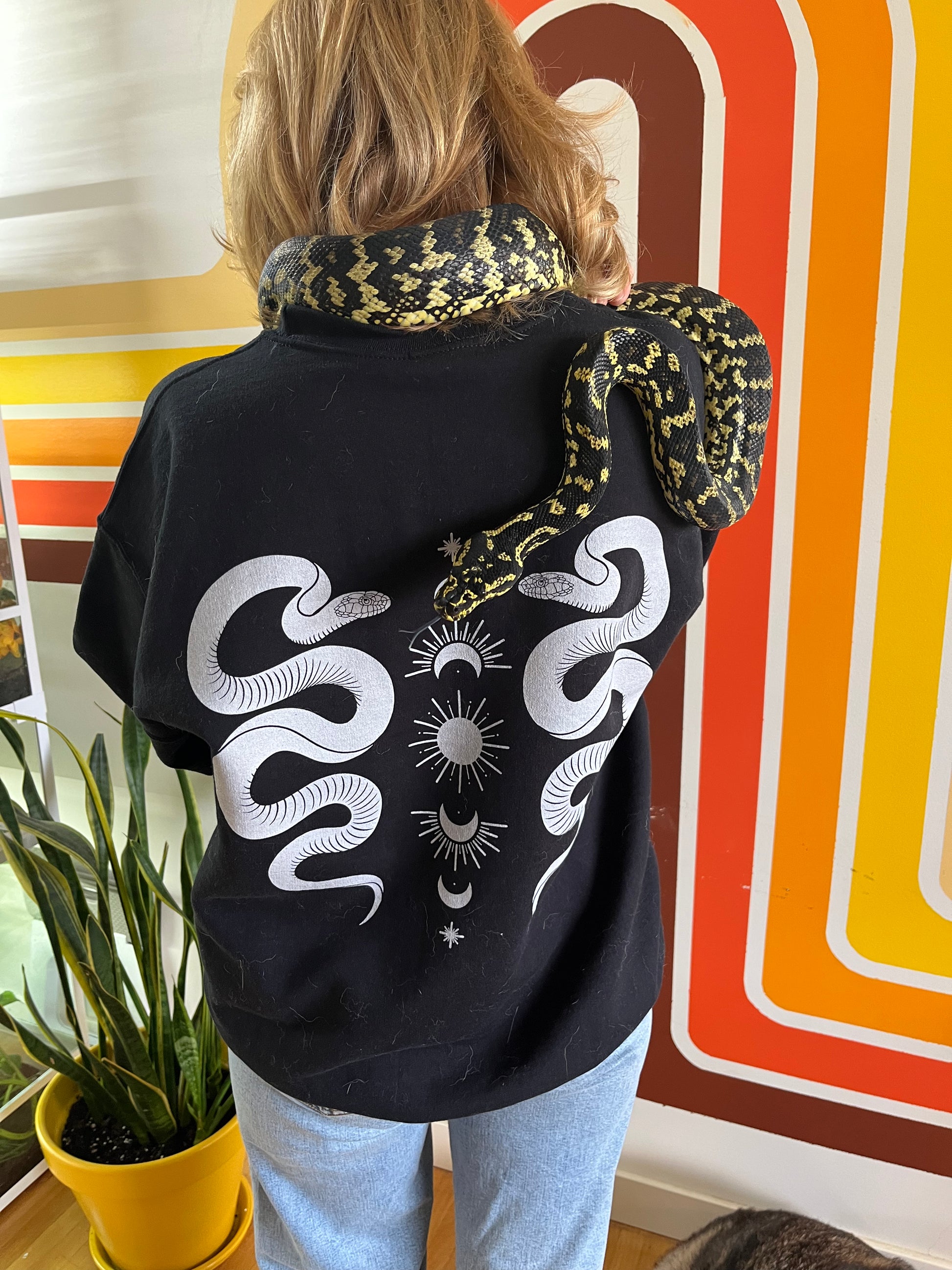 Crewneck // Serpent & Sky // Unisex // White Print
