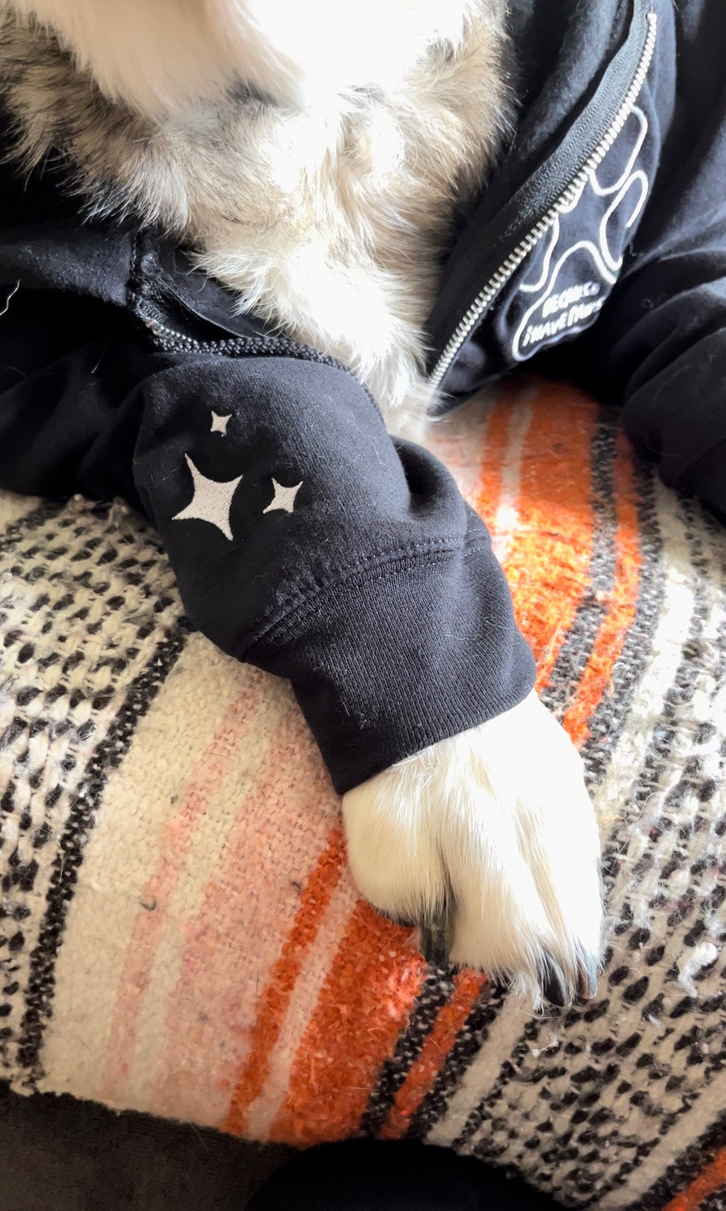 Crewneck // Because I Have Paws // Unisex Embroidered