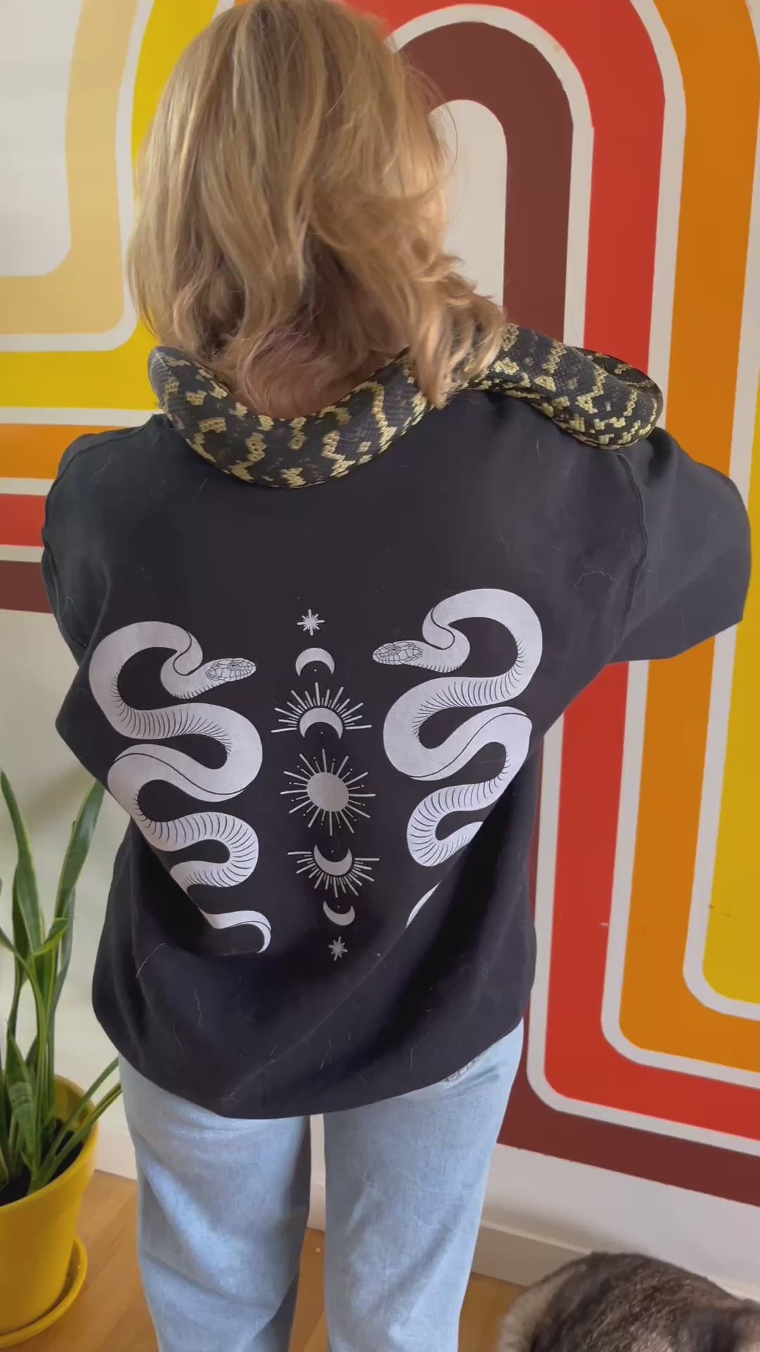 Crewneck // Serpent & Sky // Unisex // White Print