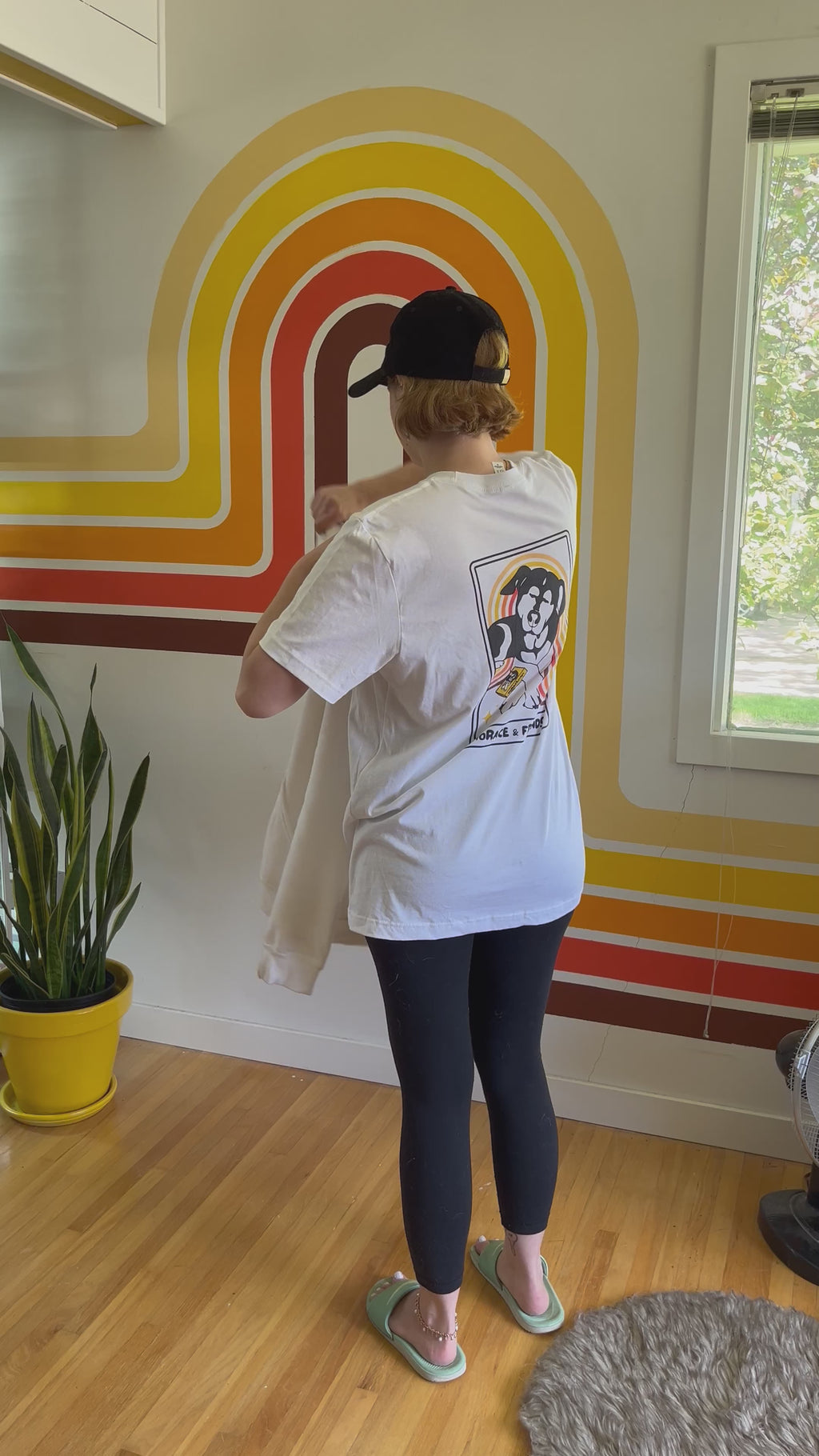 Hoodie with Zipper // Tarot Dog // Unisex White