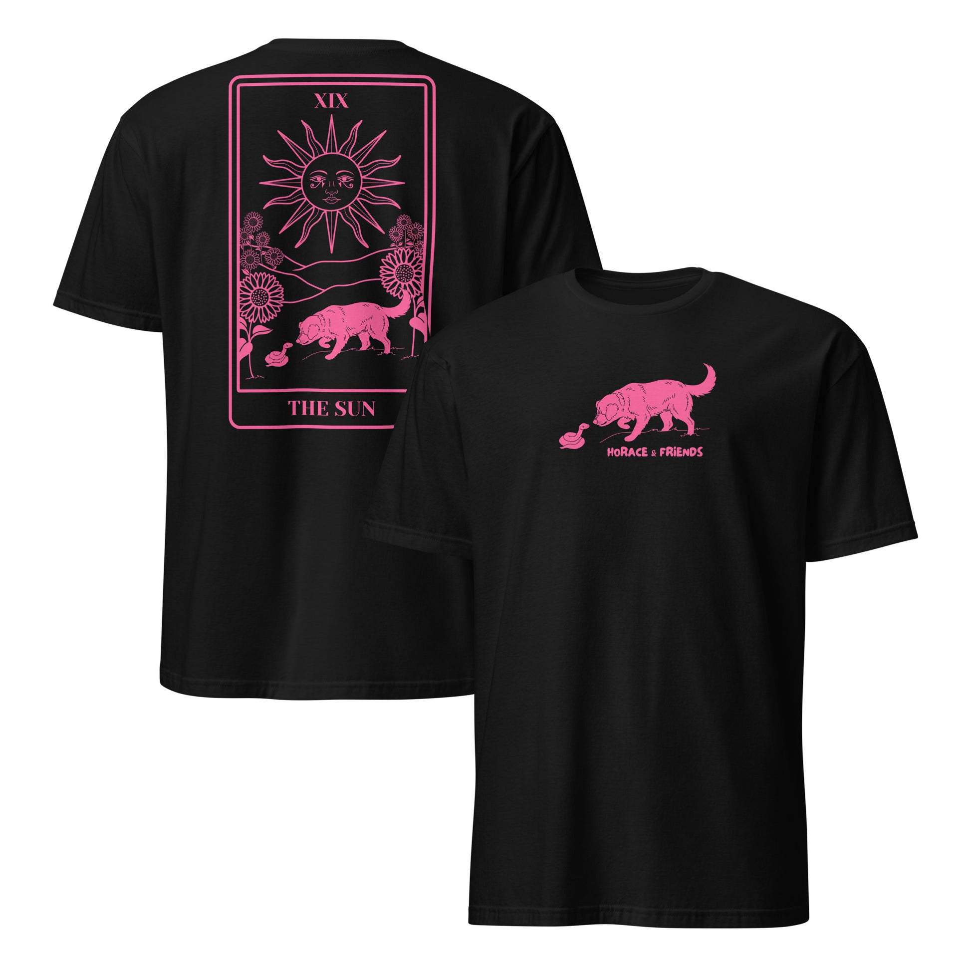T-Shirt // The Sun // Unisex // Black & Pink