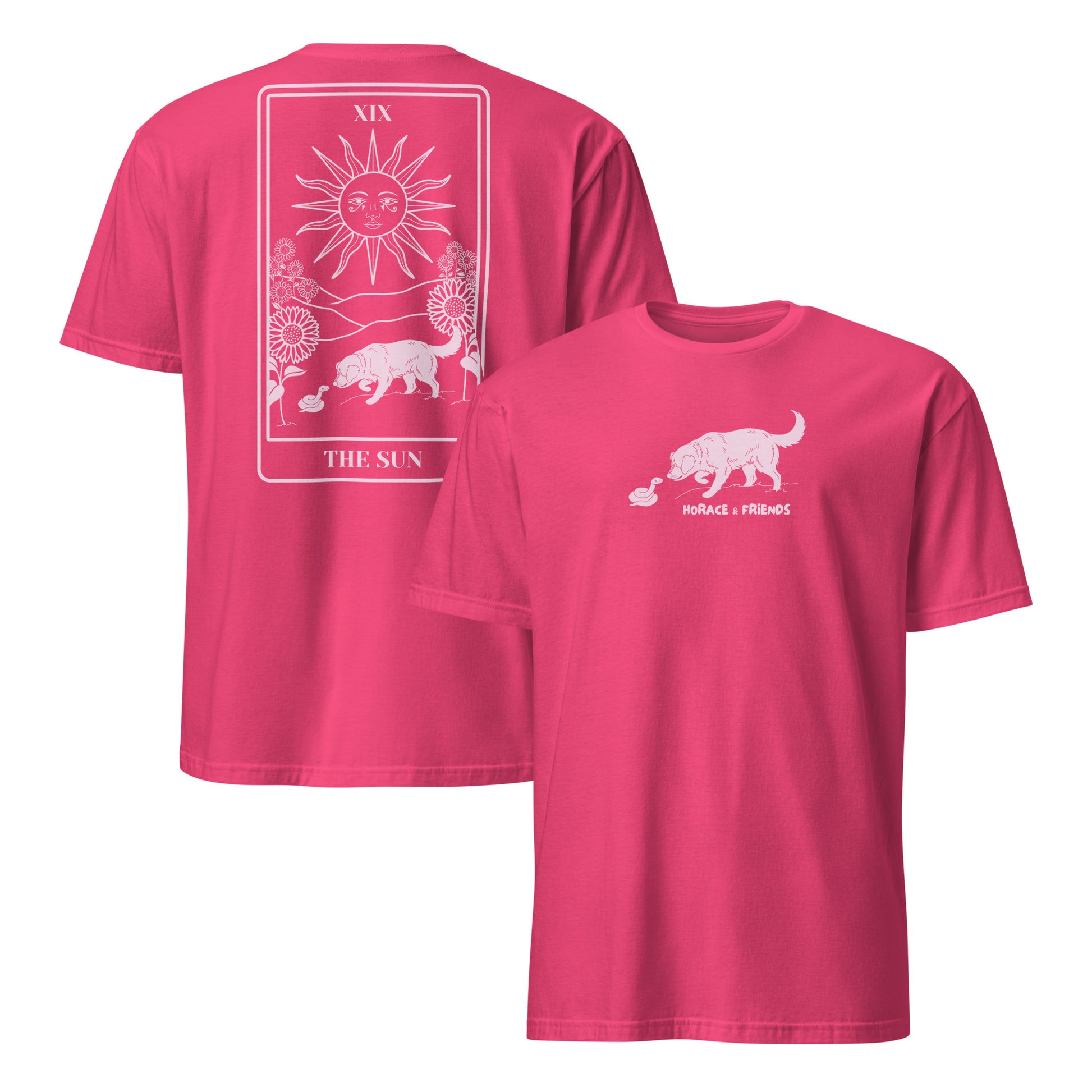 T-Shirt // The Sun // Unisex // Hot Pink