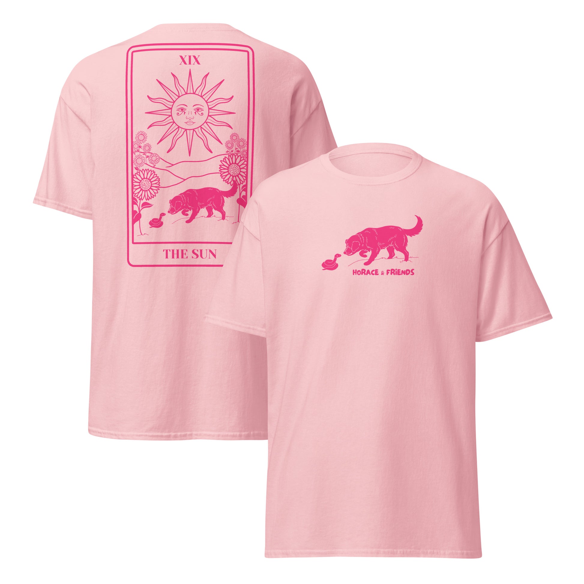 T-Shirt // The Sun // Unisex // Light Pink