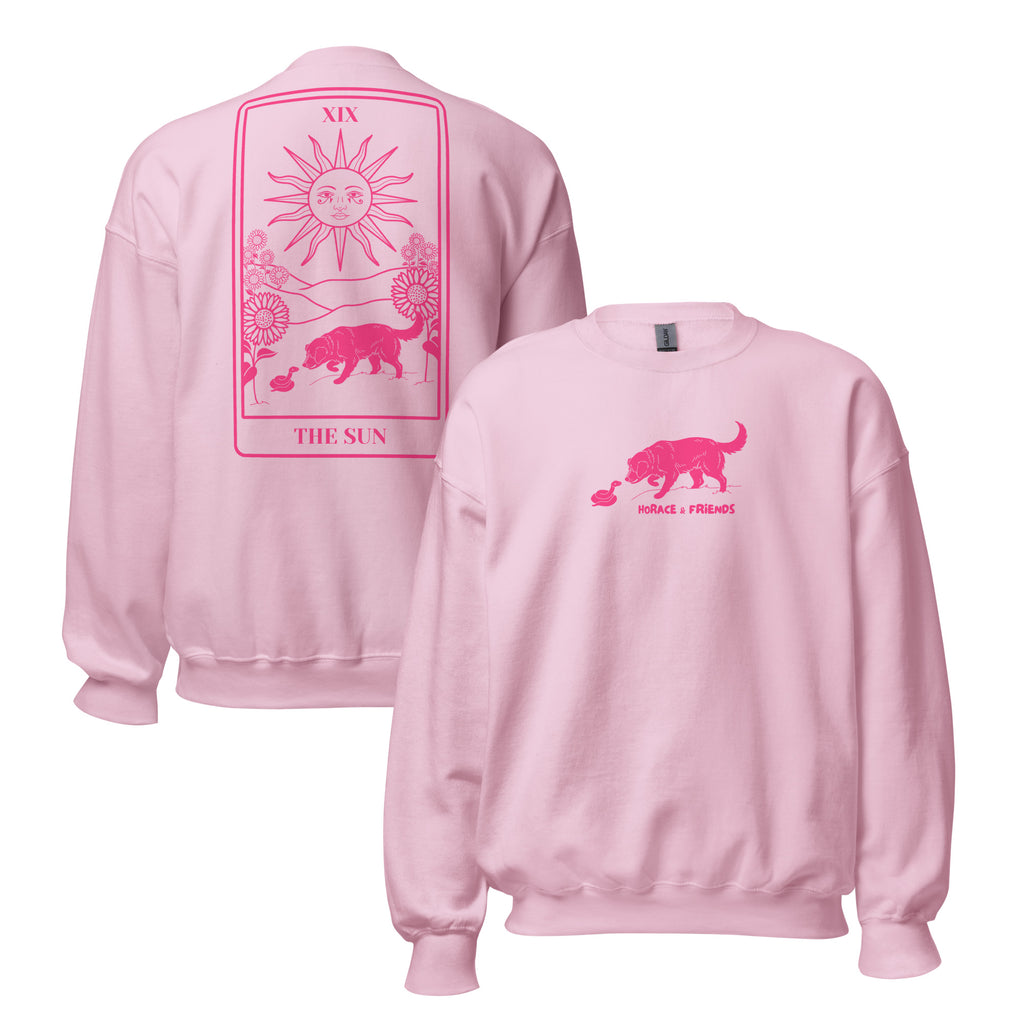 Crewneck // The Sun // Unisex // Light Pink