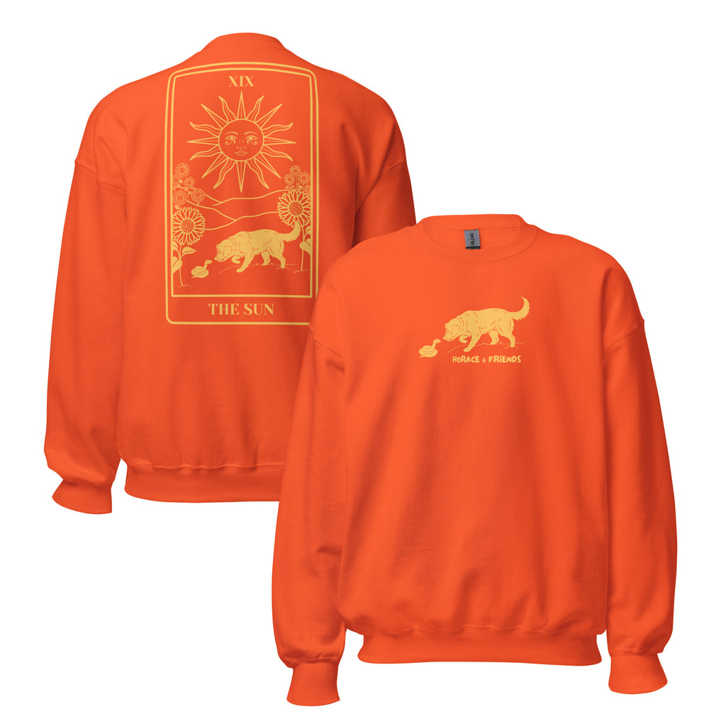 Crewneck // The Sun // Unisex // Orange