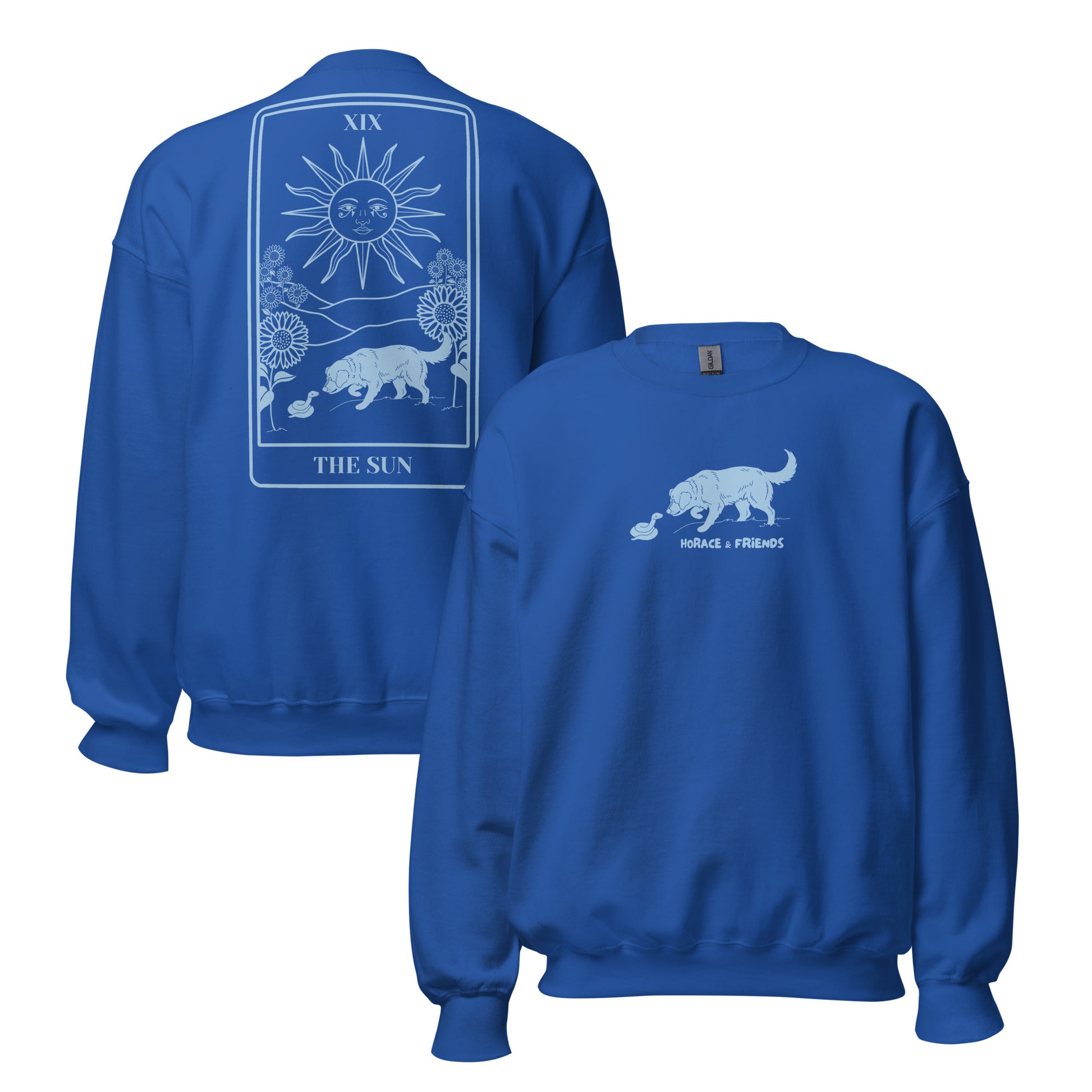 Crewneck // The Sun // Unisex // Royal Blue