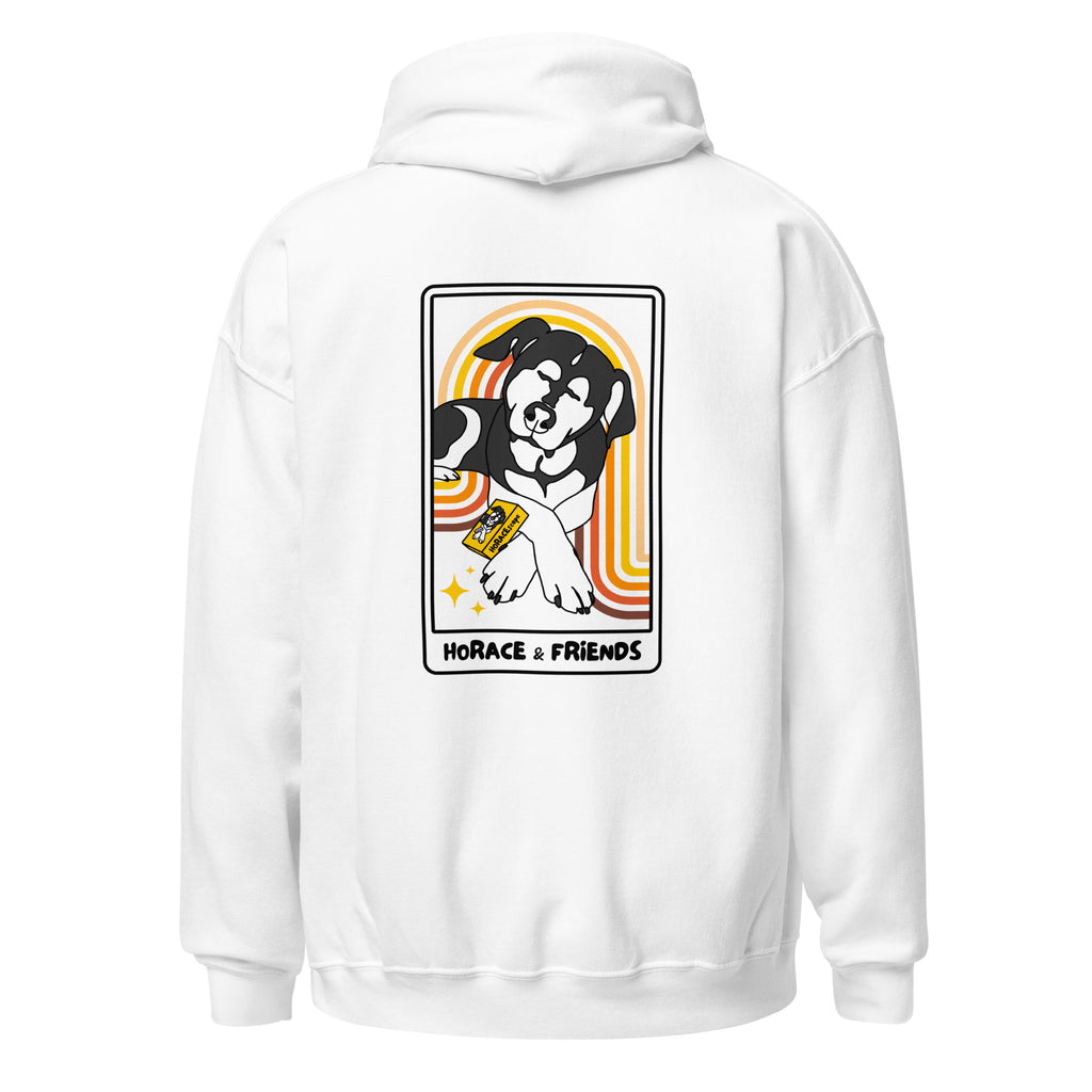 Hoodie // Tarot Dog // Unisex White