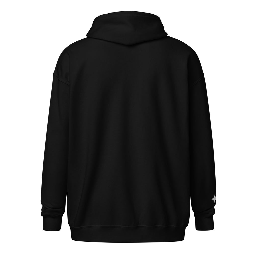 Hoodie with Zipper // Horace // Unisex Embroidered