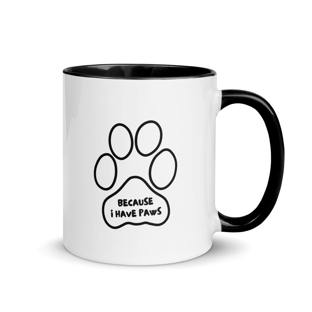 Mug // Because I have Paws // Black